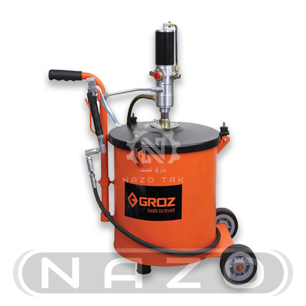 گریس پمپ بادی 60 کیلویی گروز GROZ